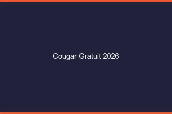 Cougar Gratuit 2026